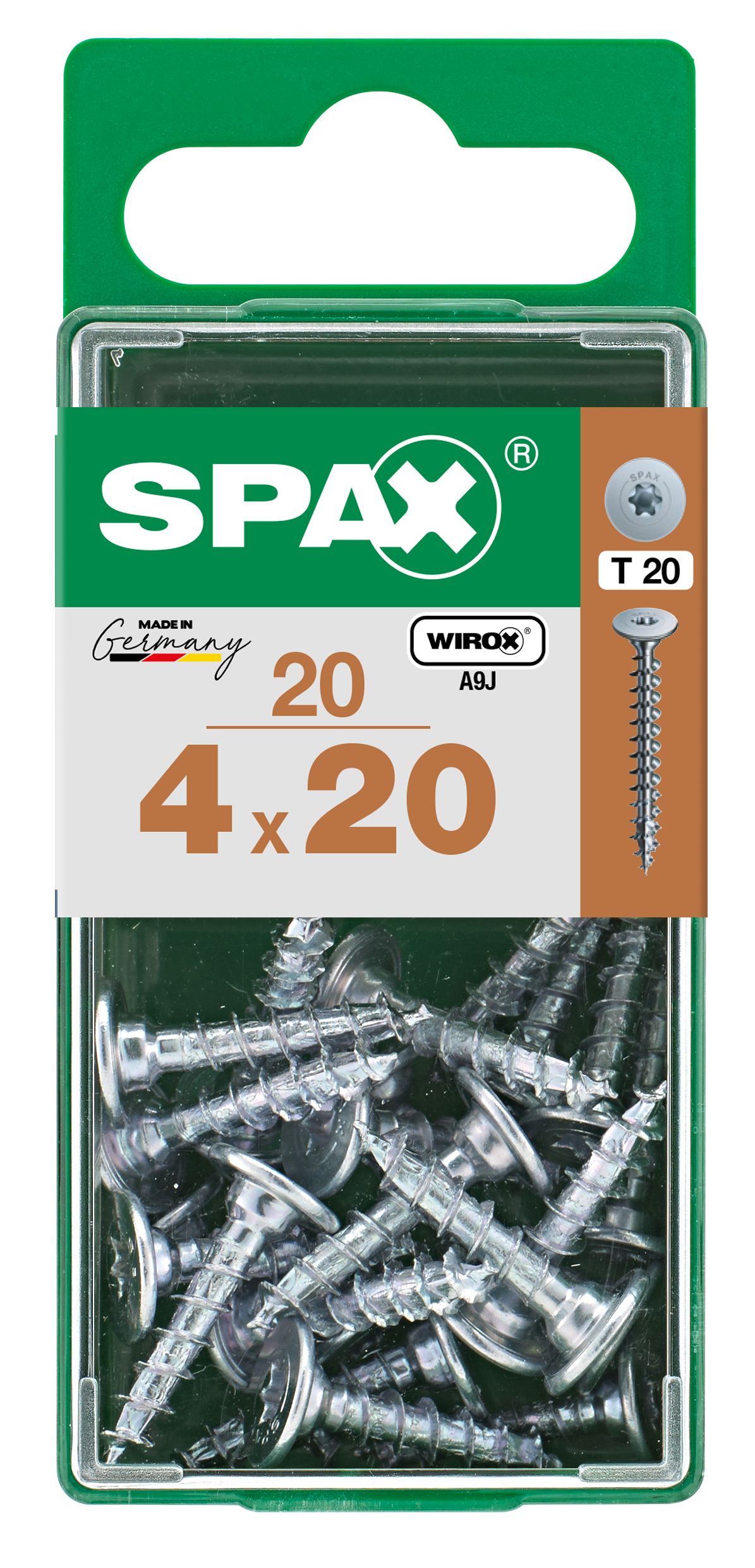 UNIÓN SPAX T-STAR PLUS T20 WIROX S 20 UD.