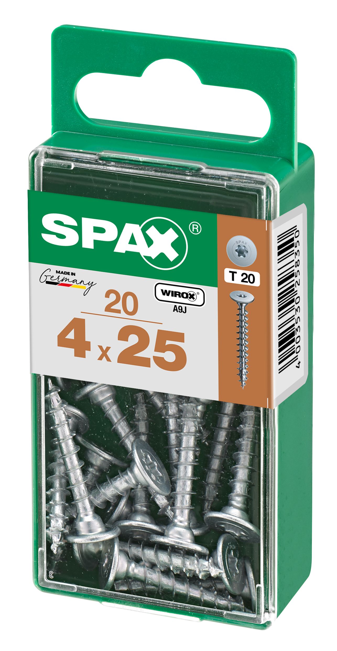 UNIÓN SPAX T-STAR PLUS T20 WIROX S 20 UD.