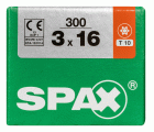 PLANA SPAX T-STAR PLUS T10 WIROX L 300 UD.