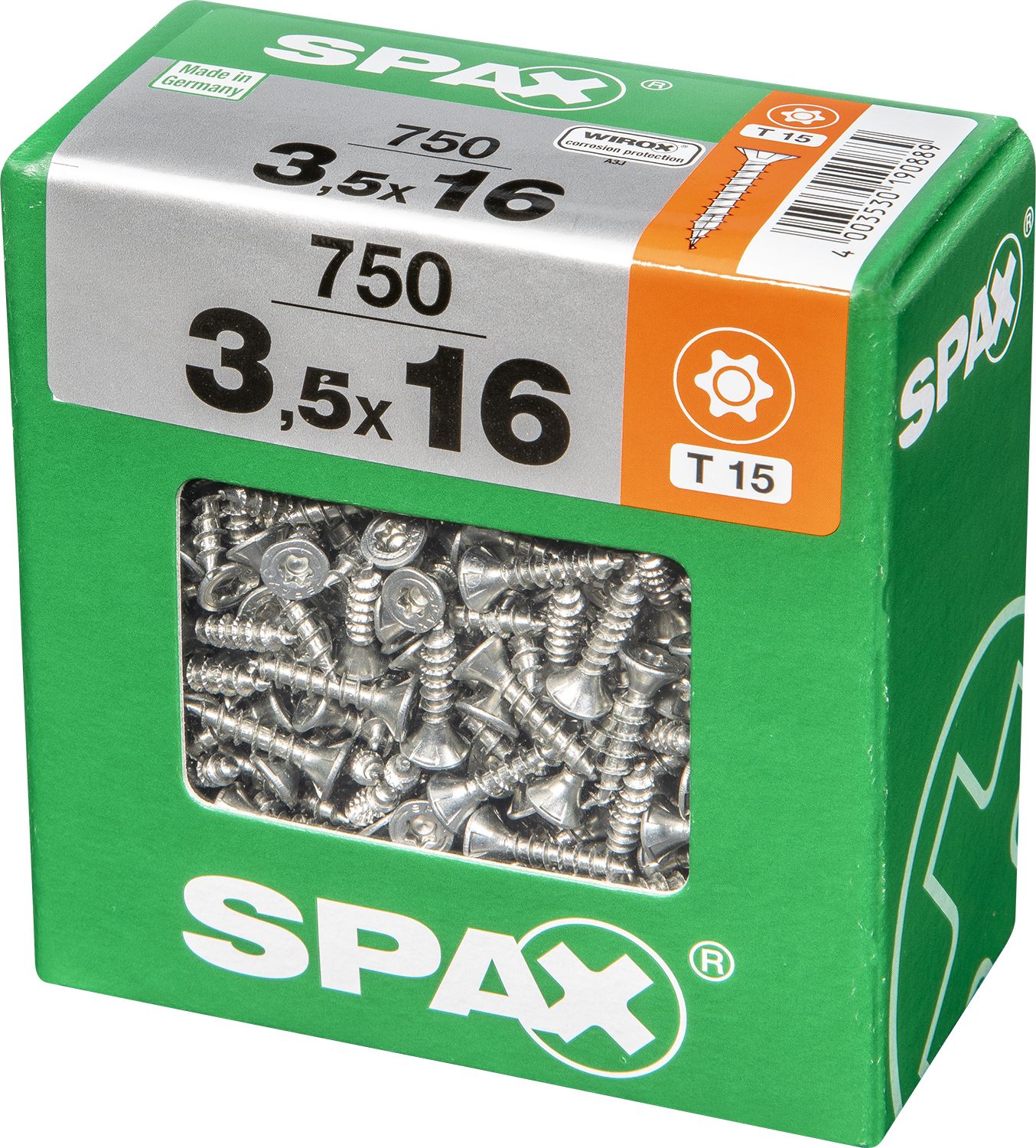 PLANA SPAX T-STAR PLUS T20 WIROX XXL 750 UD.