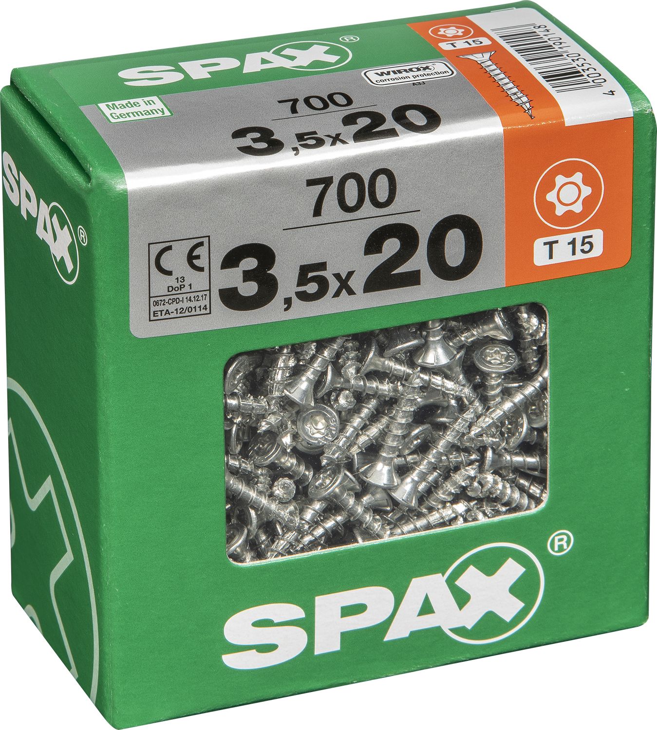 PLANA SPAX T-STAR PLUS T20 WIROX XXL 700 UD.