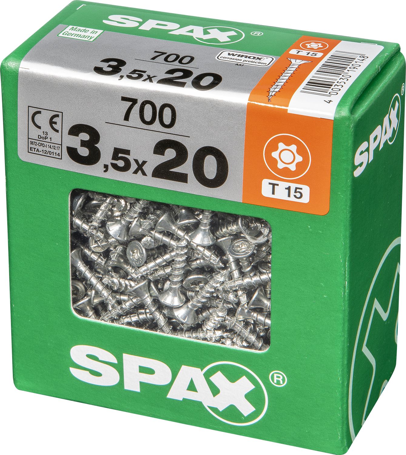PLANA SPAX T-STAR PLUS T20 WIROX XXL 700 UD.
