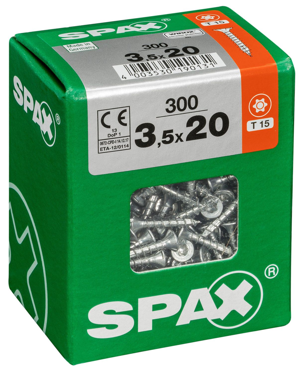PLANA SPAX T-STAR PLUS T20 WIROX L 300 UD.