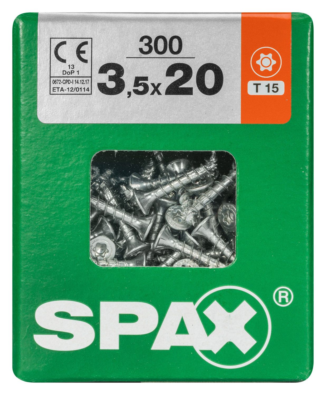 PLANA SPAX T-STAR PLUS T20 WIROX L 300 UD.