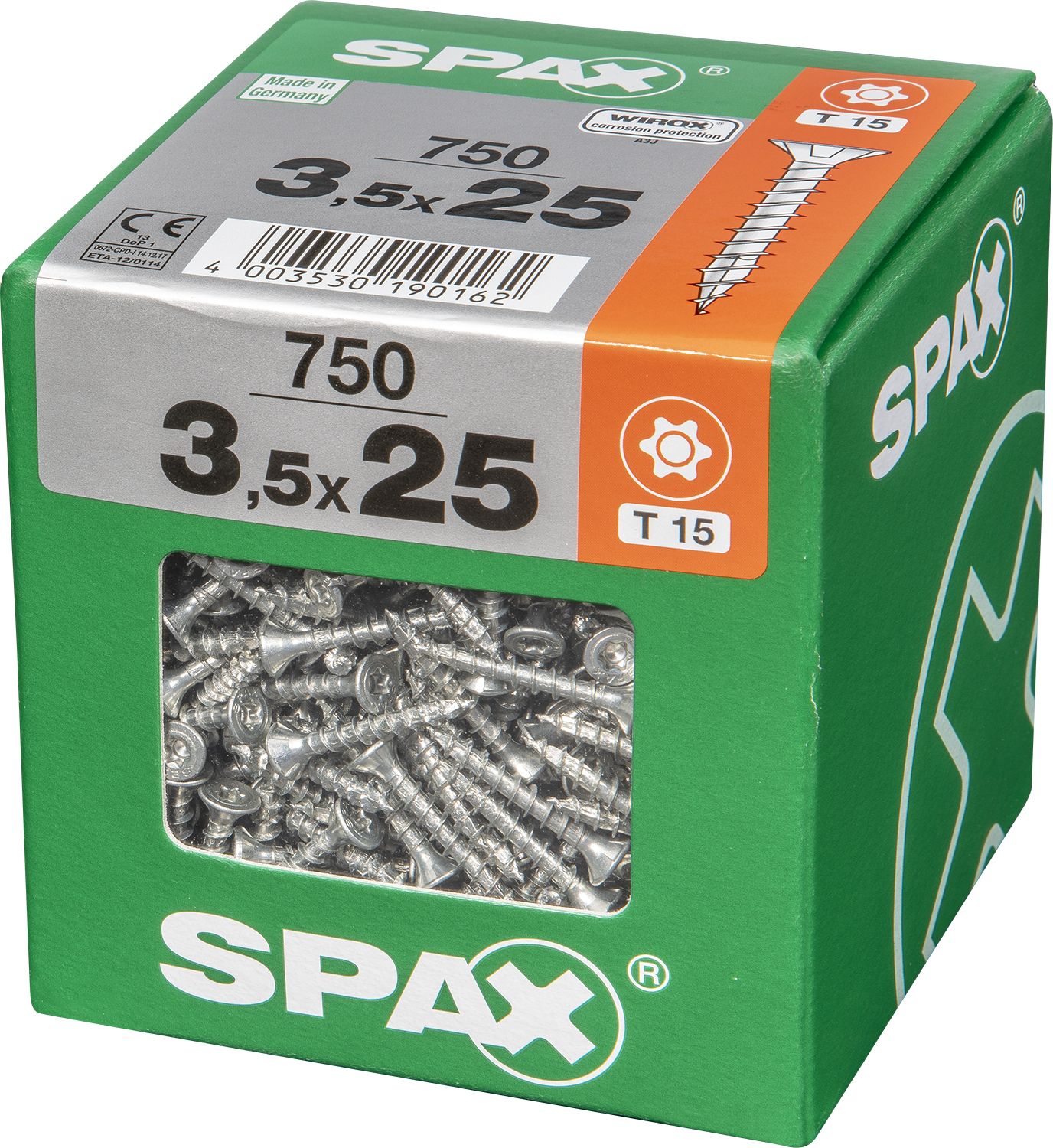 PLANA SPAX T-STAR PLUS T20 WIROX XXL 750 UD.
