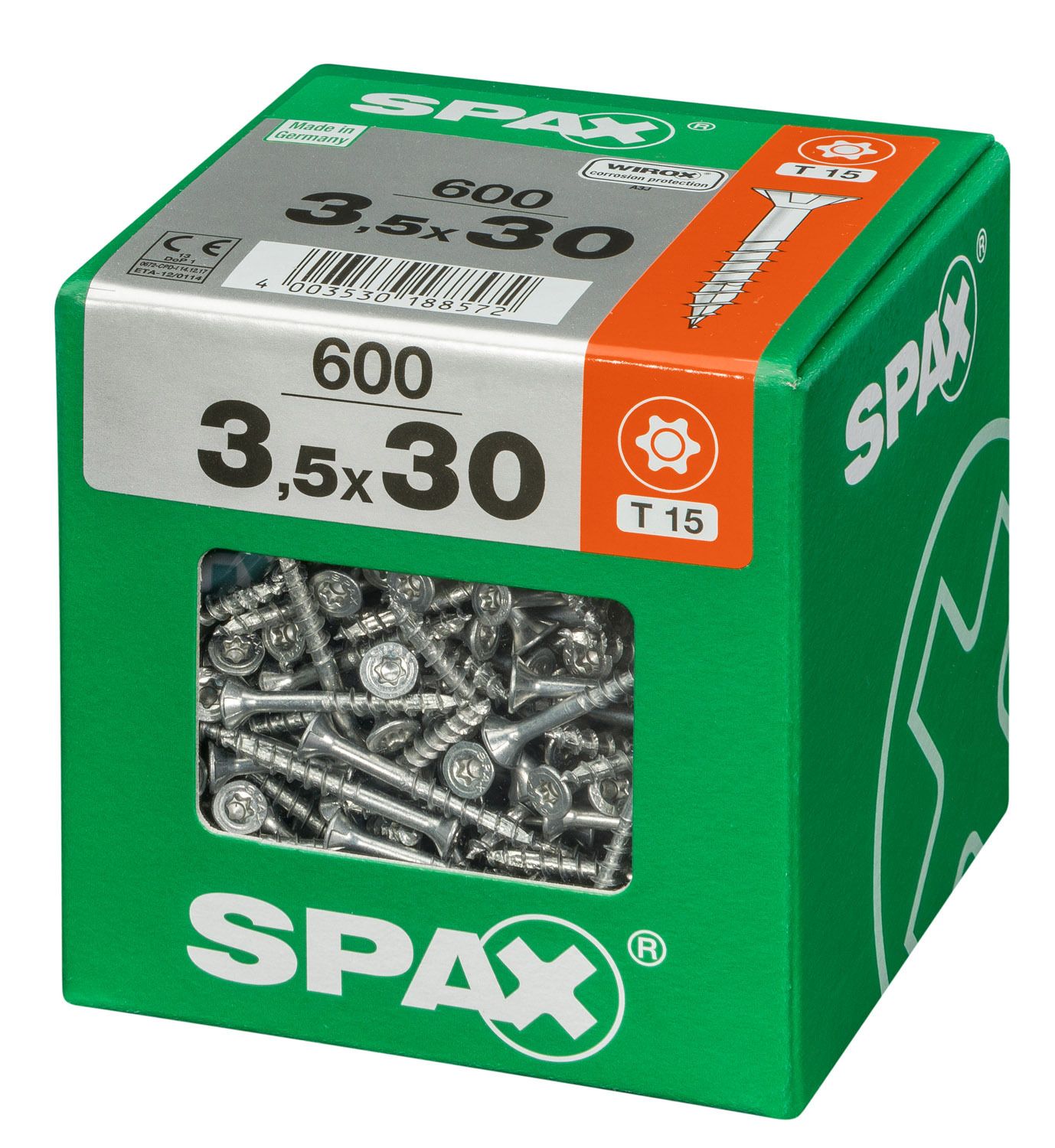 PLANA SPAX T-STAR PLUS T20 WIROX XXL 600 UD.