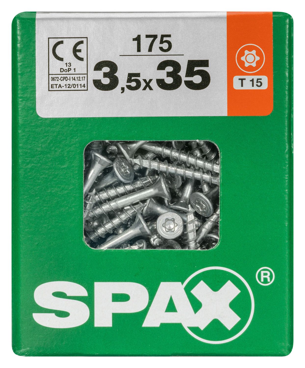 PLANA SPAX T-STAR PLUS T20 WIROX L 175 UD.