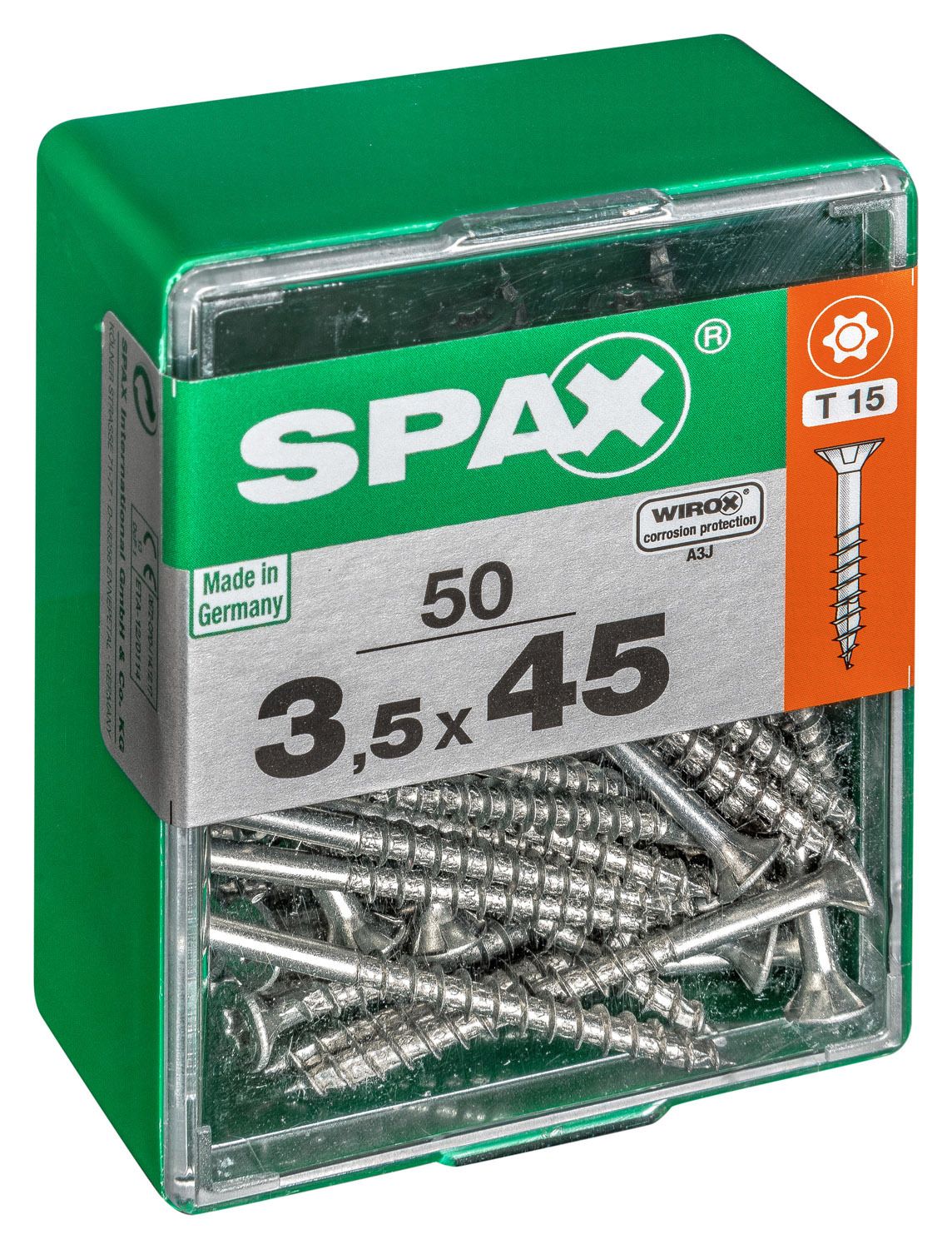 PLANA SPAX T-STAR PLUS T20 WIROX M 50 UD.