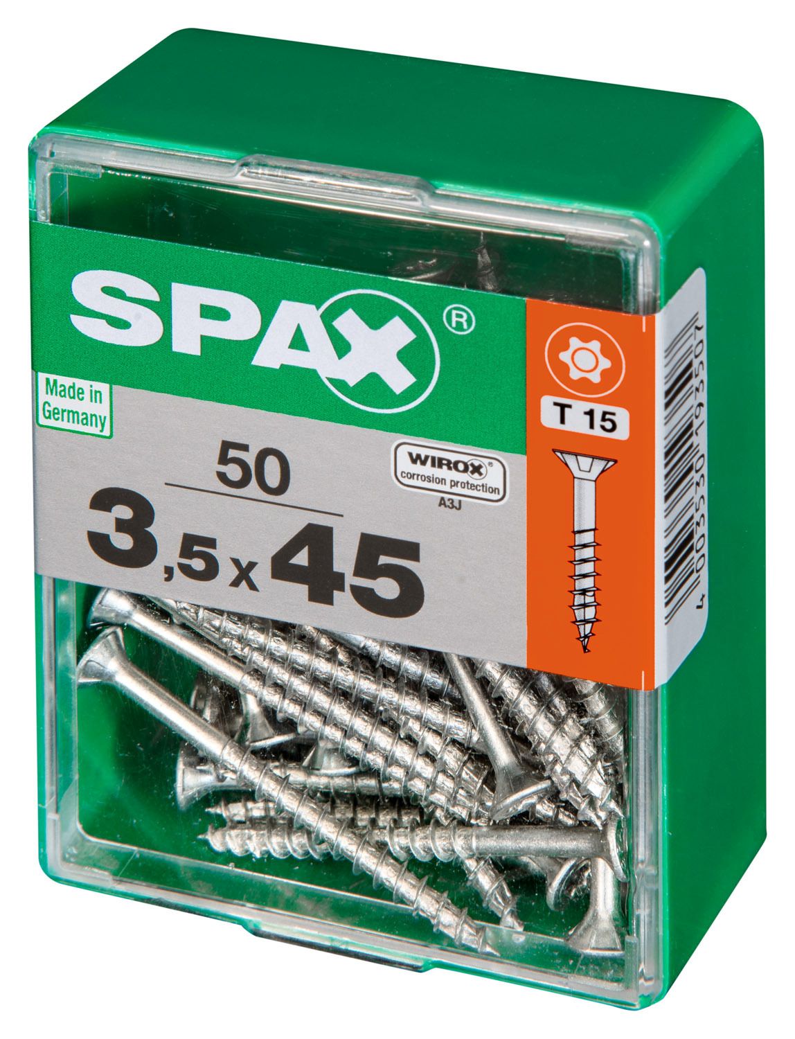 PLANA SPAX T-STAR PLUS T20 WIROX M 50 UD.