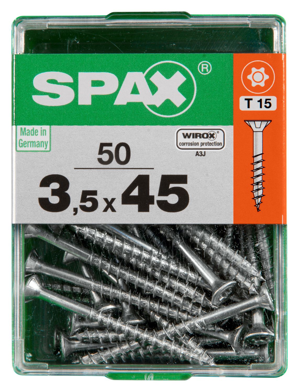 PLANA SPAX T-STAR PLUS T20 WIROX M 50 UD.