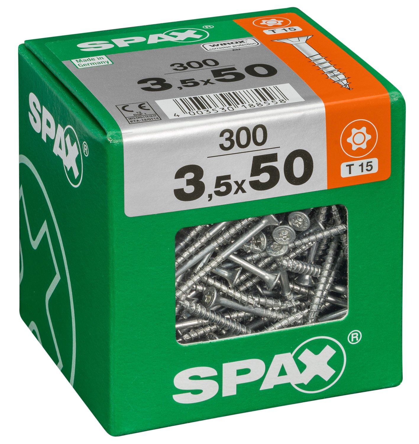 PLANA SPAX T-STAR PLUS T20 WIROX XXL 300 UD.