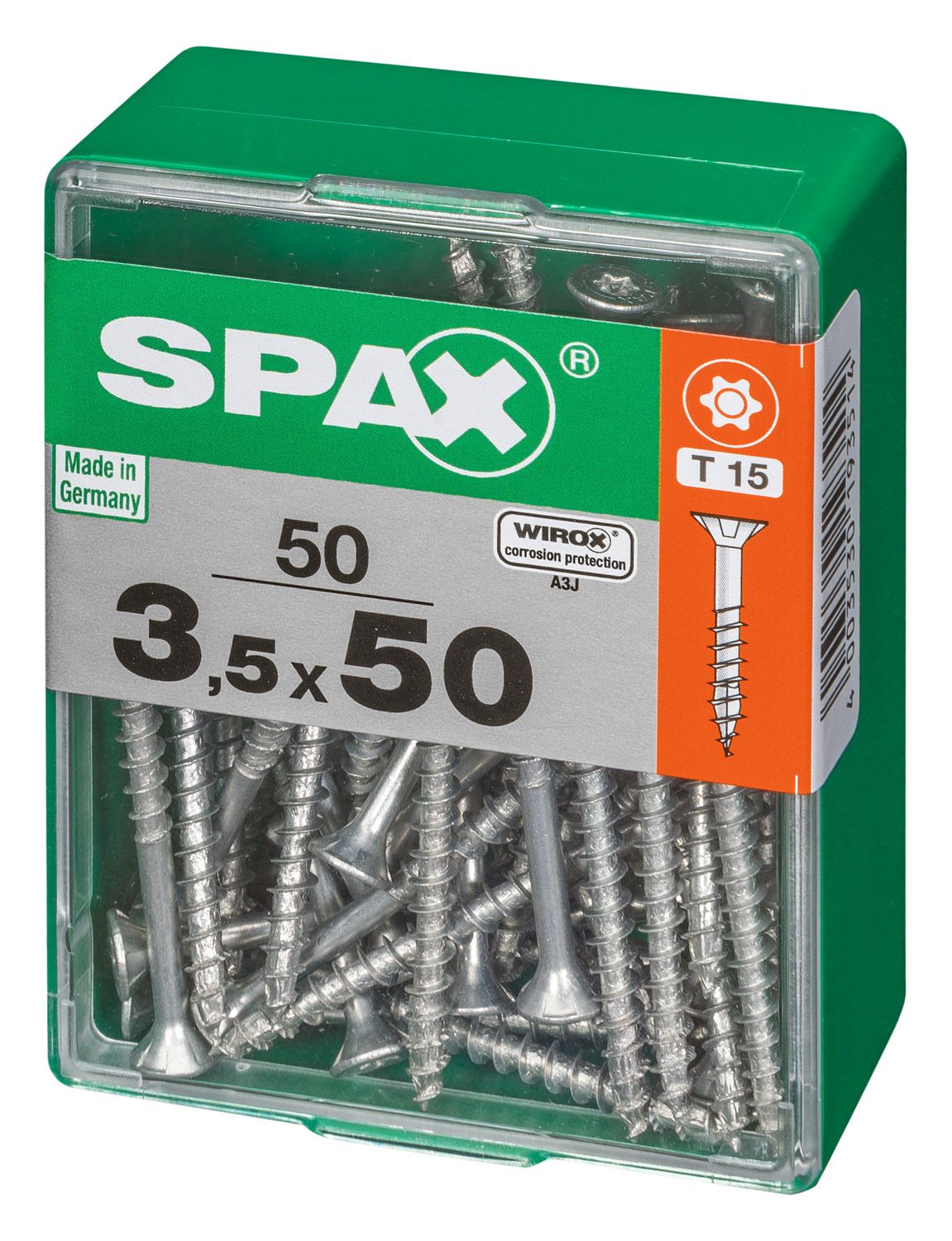 PLANA SPAX T-STAR PLUS T20 WIROX M 50 UD.