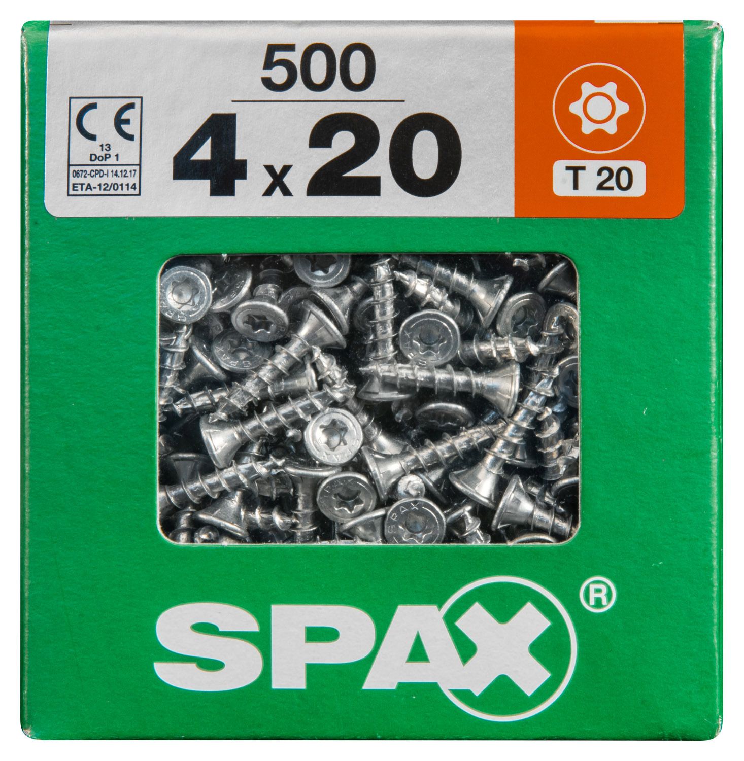 PLANA SPAX T-STAR PLUS T20 WIROX XXL 500 UD.