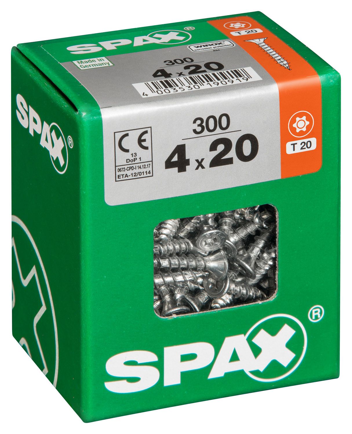 PLANA SPAX T-STAR PLUS T20 WIROX L 300 UD.