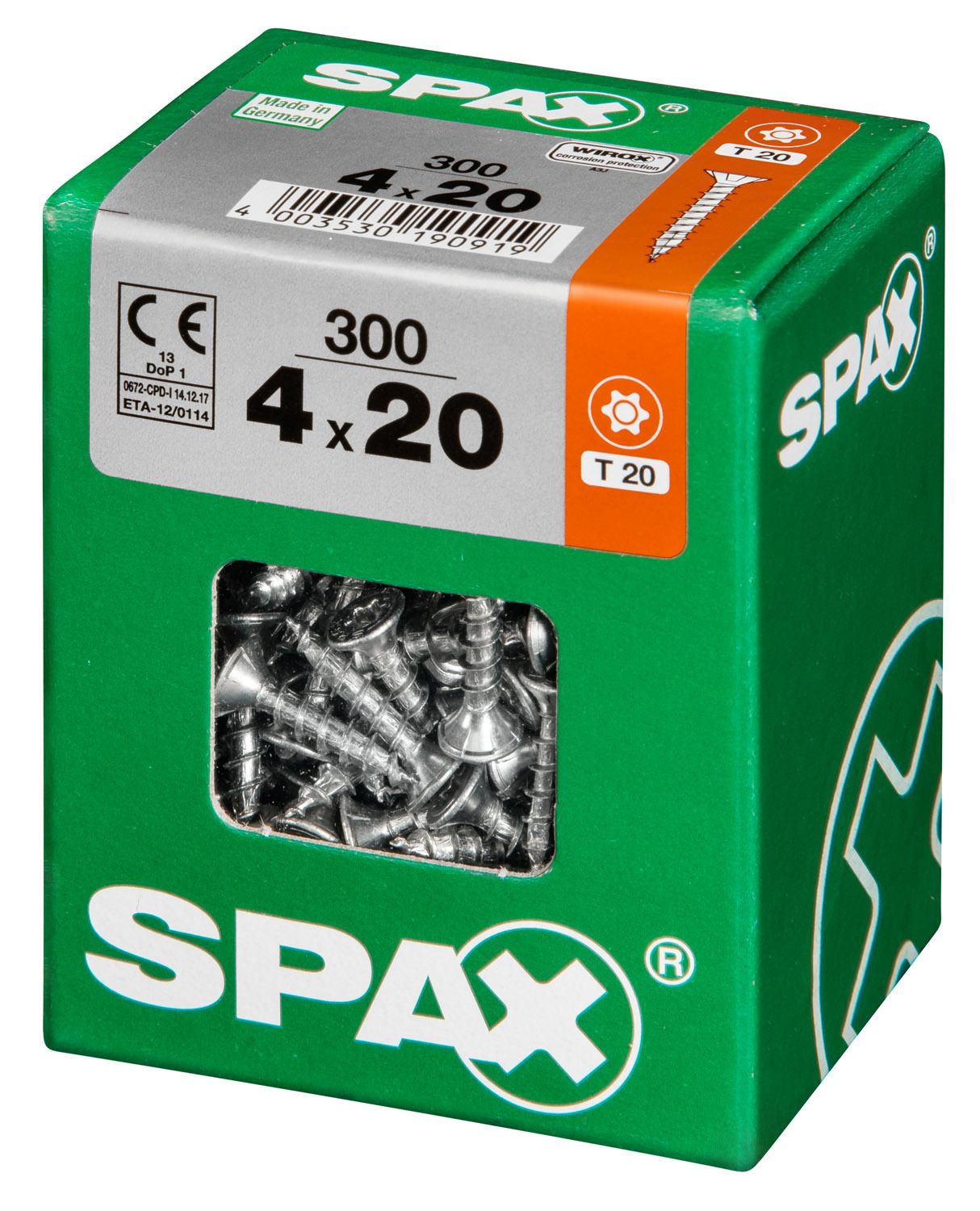 PLANA SPAX T-STAR PLUS T20 WIROX L 300 UD.