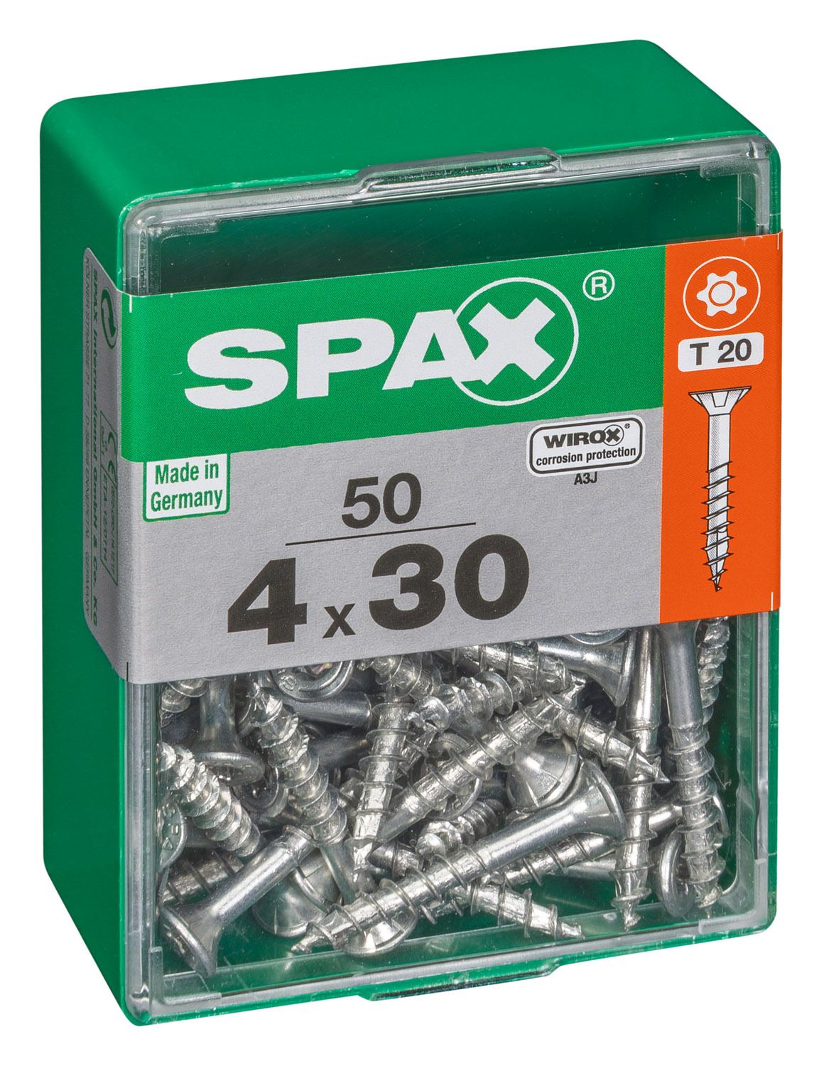 PLANA SPAX T-STAR PLUS T20 WIROX M 50 UD.