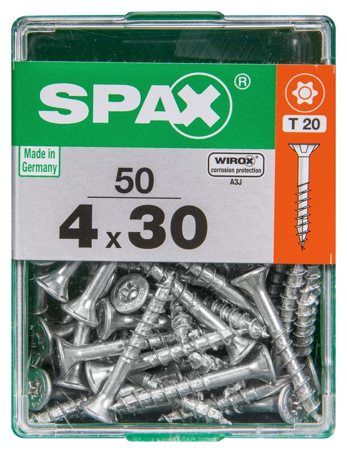 PLANA SPAX T-STAR PLUS T20 WIROX M 50 UD.