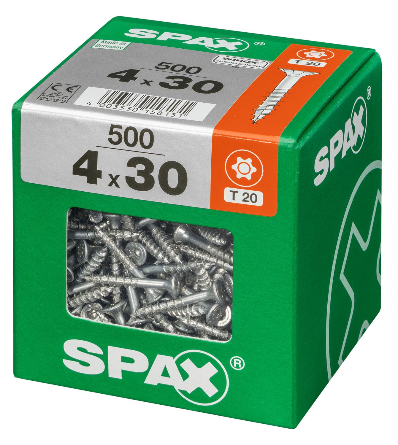 PLANA SPAX T-STAR PLUS T20 WIROX XXL 500 UD.