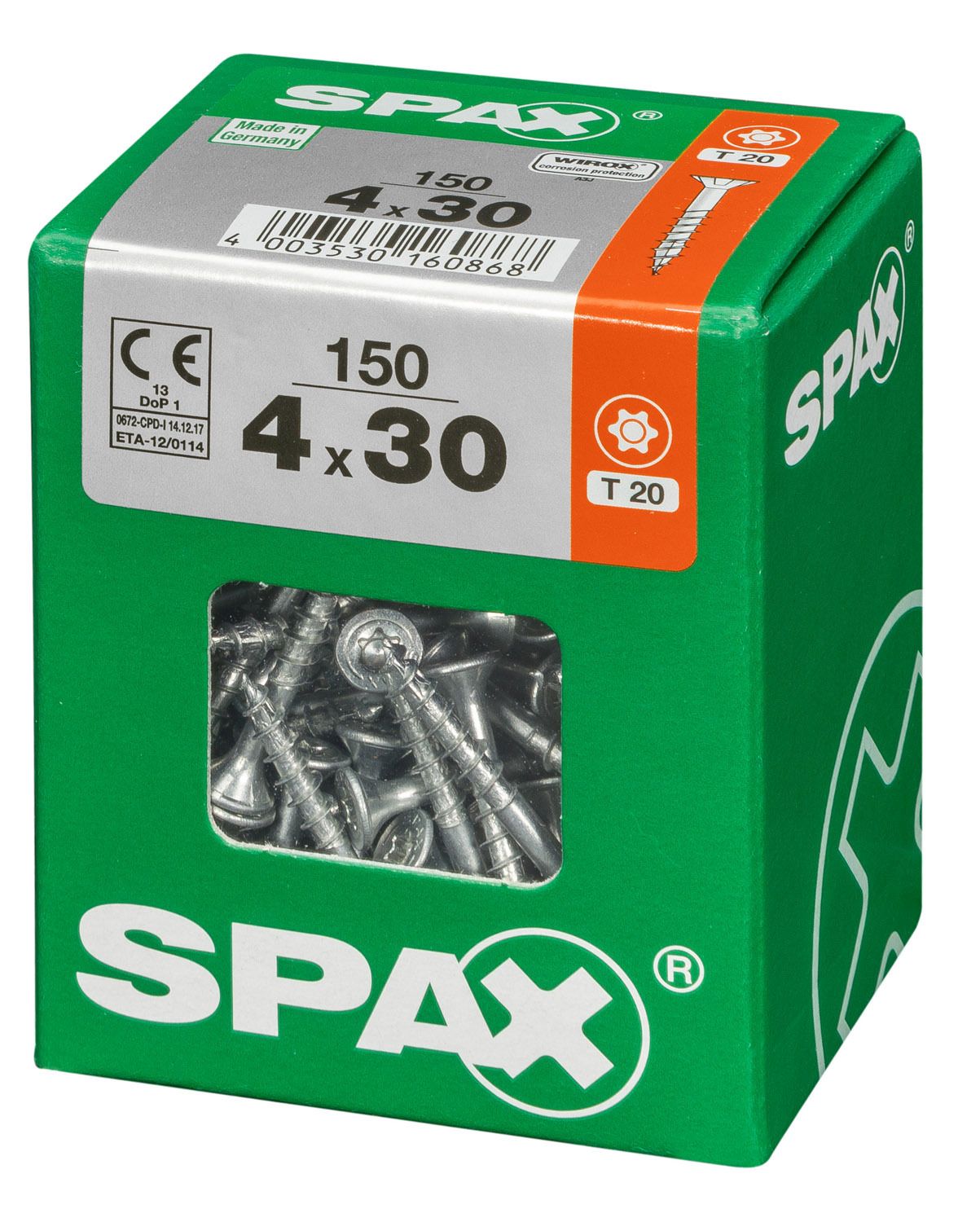 PLANA SPAX T-STAR PLUS T20 WIROX L 150 UD.
