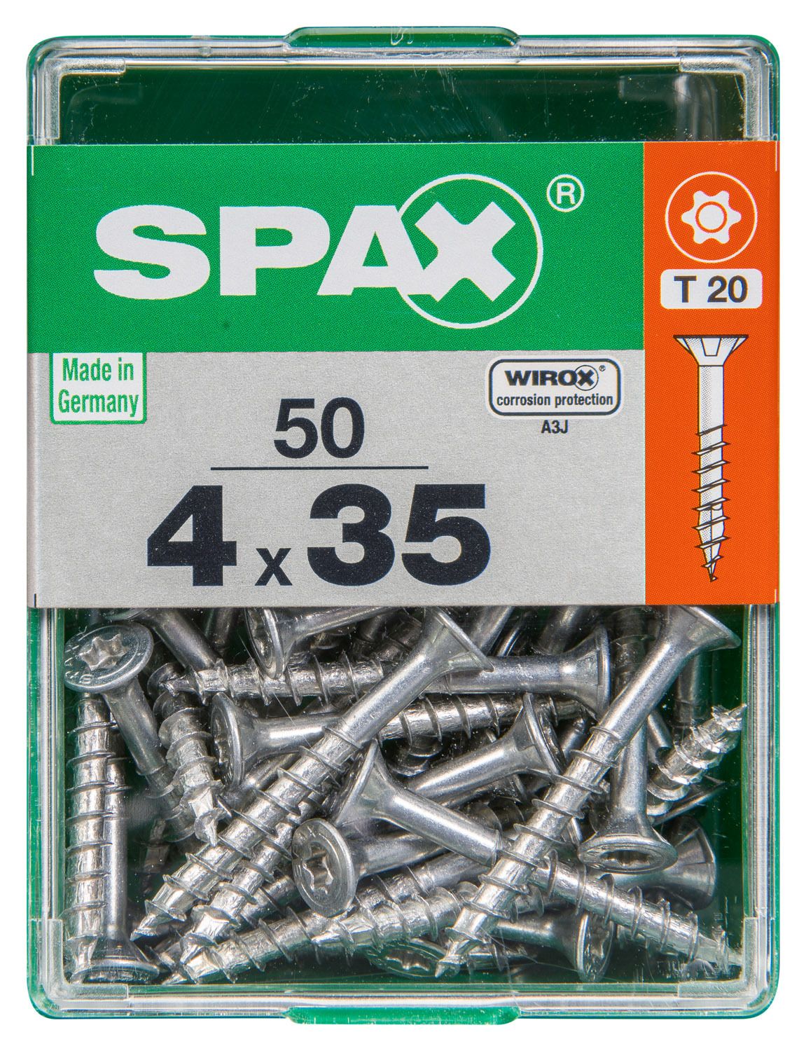 PLANA SPAX T-STAR PLUS T20 WIROX M 50 UD.