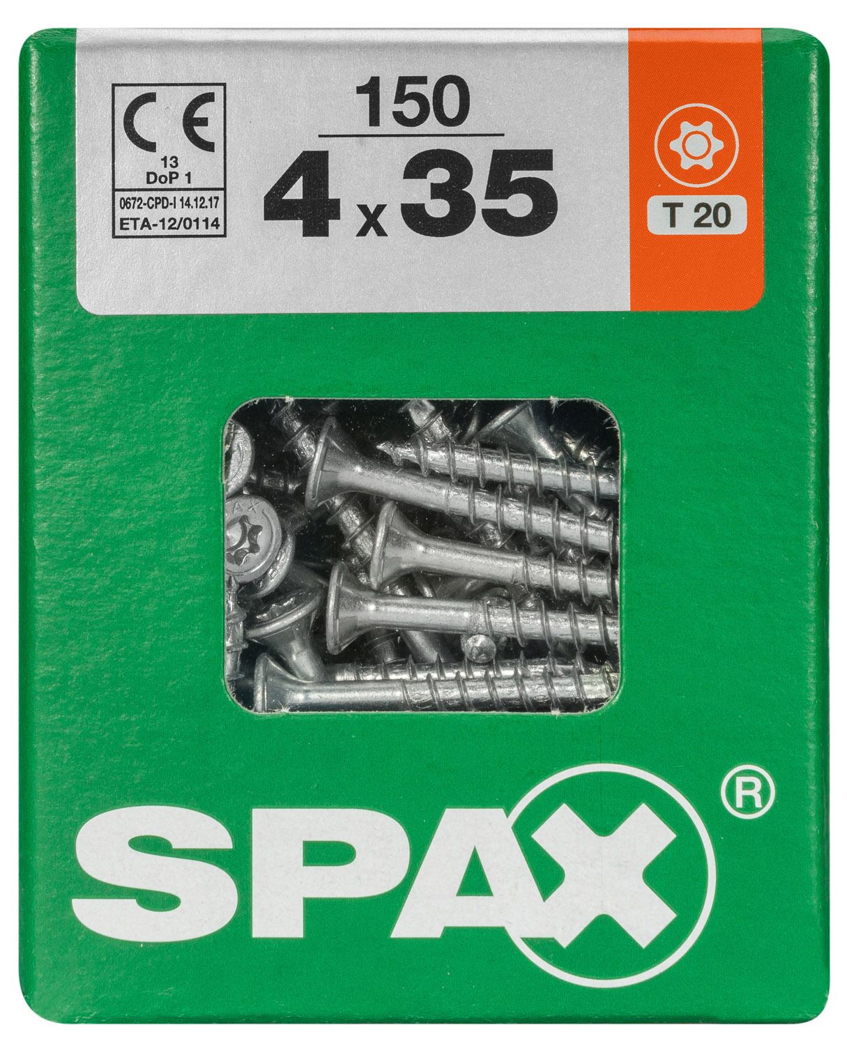 PLANA SPAX T-STAR PLUS T20 WIROX L 150 UD.