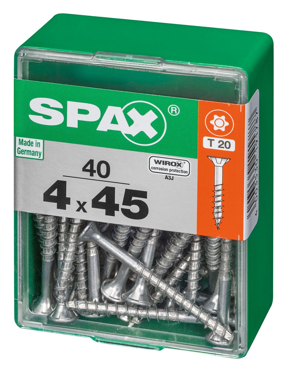 PLANA SPAX T-STAR PLUS T20 WIROX M 40 UD.