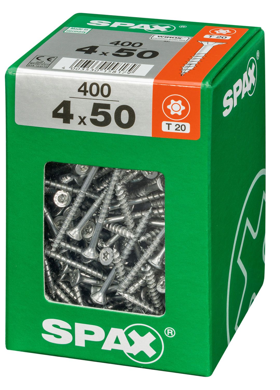 PLANA SPAX T-STAR PLUS T20 WIROX XXL 400 UD.