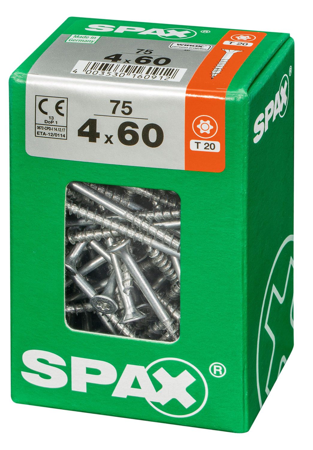 PLANA SPAX T-STAR PLUS T20 WIROX L 75 UD.