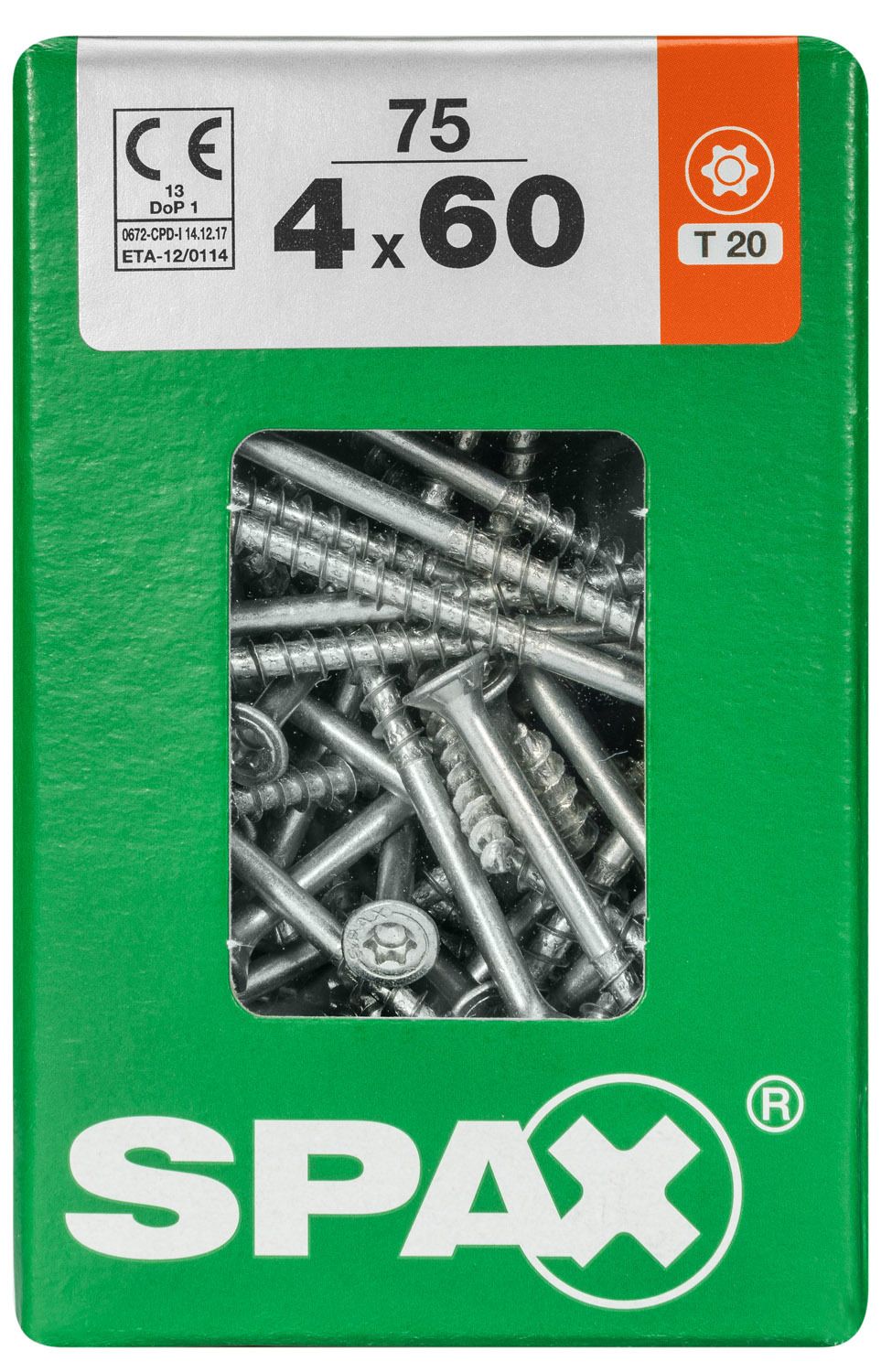 PLANA SPAX T-STAR PLUS T20 WIROX L 75 UD.