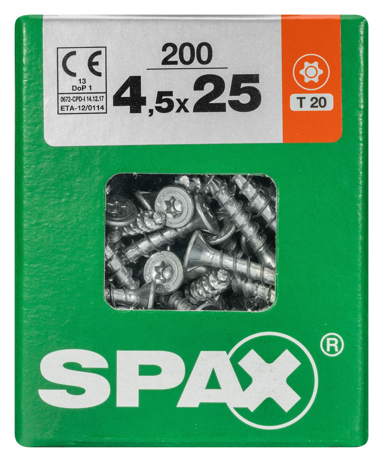 PLANA SPAX T-STAR PLUS T20 WIROX L 200 UD.