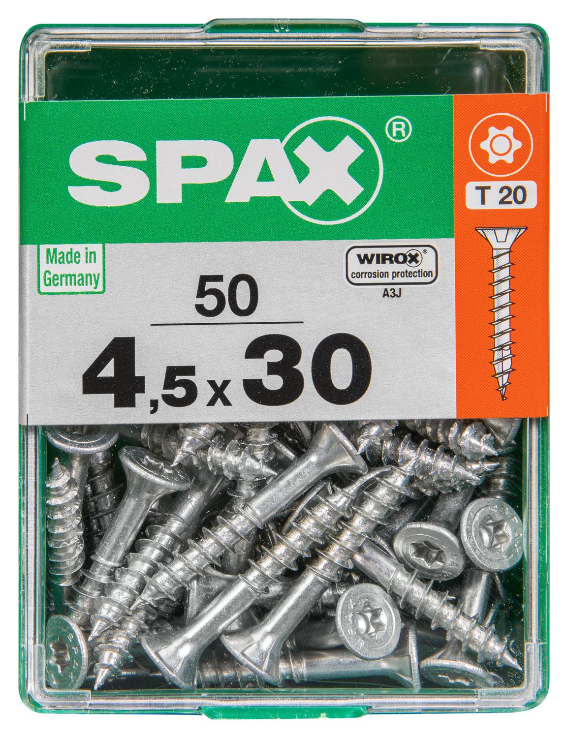 PLANA SPAX T-STAR PLUS T20 WIROX M 50 UD.