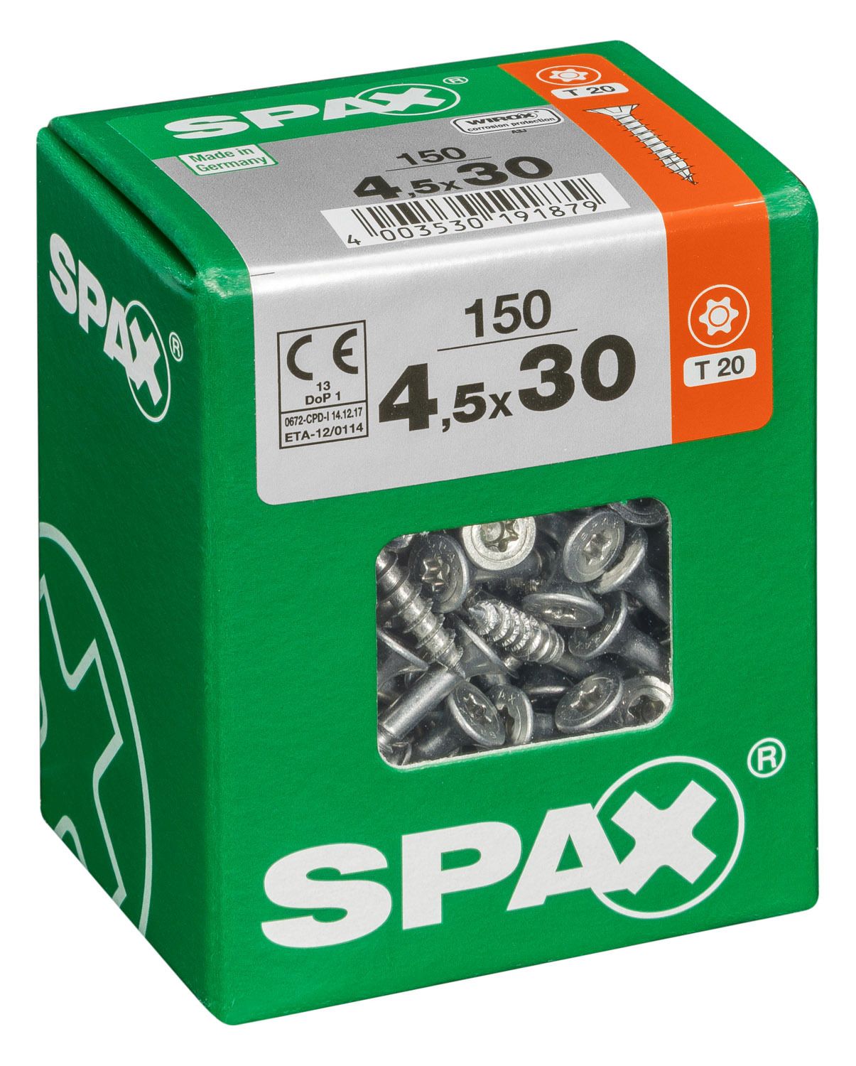 PLANA SPAX T-STAR PLUS T20 WIROX L 150 UD.