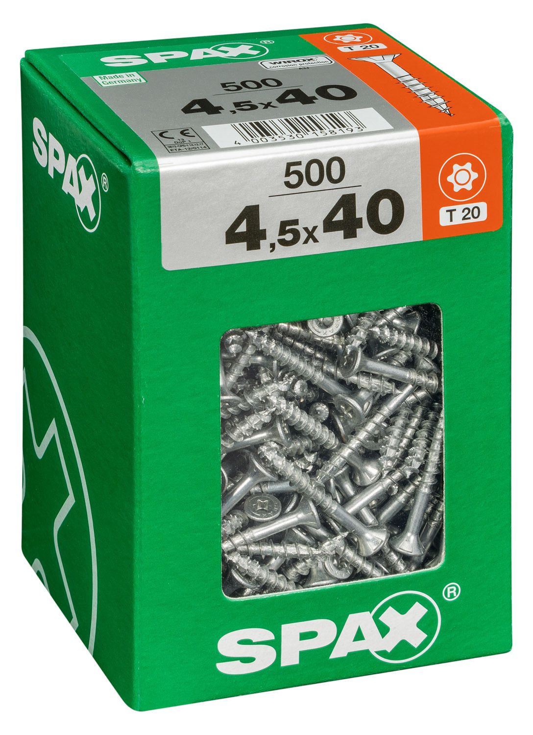 PLANA SPAX T-STAR PLUS T20 WIROX XXL 500 UD.