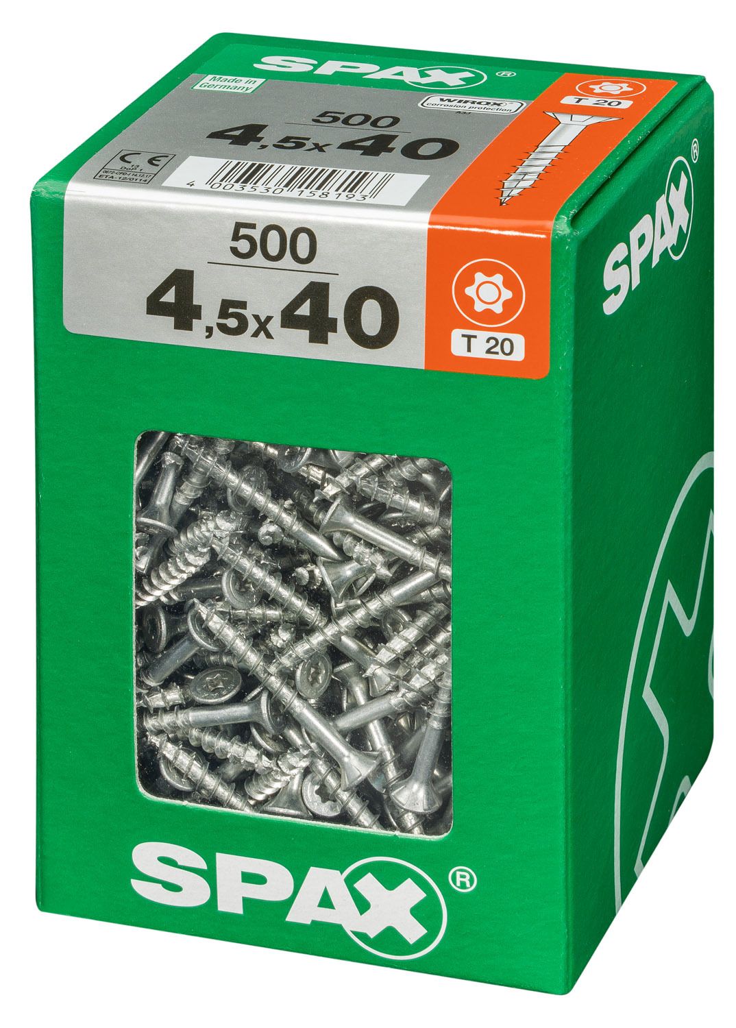 PLANA SPAX T-STAR PLUS T20 WIROX XXL 500 UD.