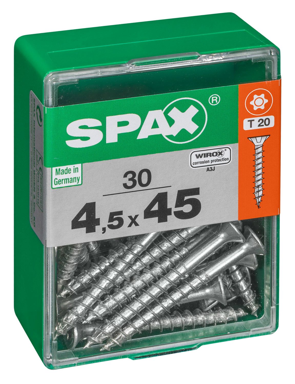 PLANA SPAX T-STAR PLUS T20 WIROX M 30 UD.