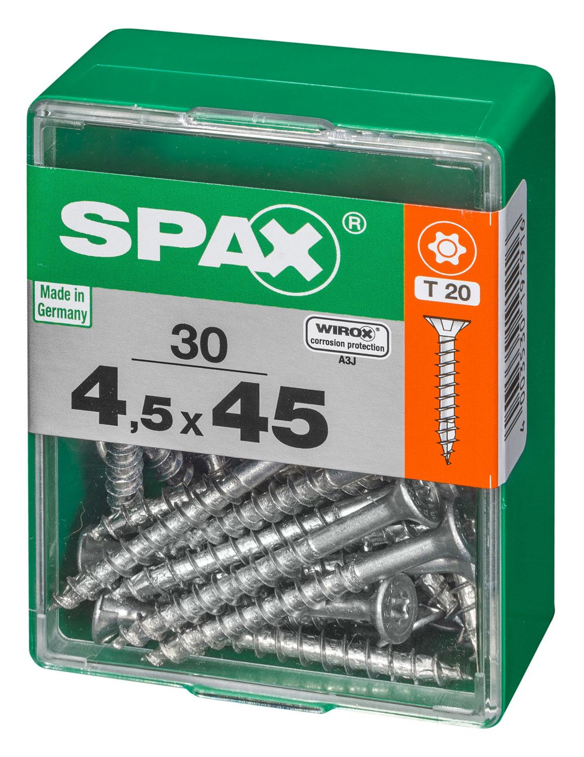 PLANA SPAX T-STAR PLUS T20 WIROX M 30 UD.