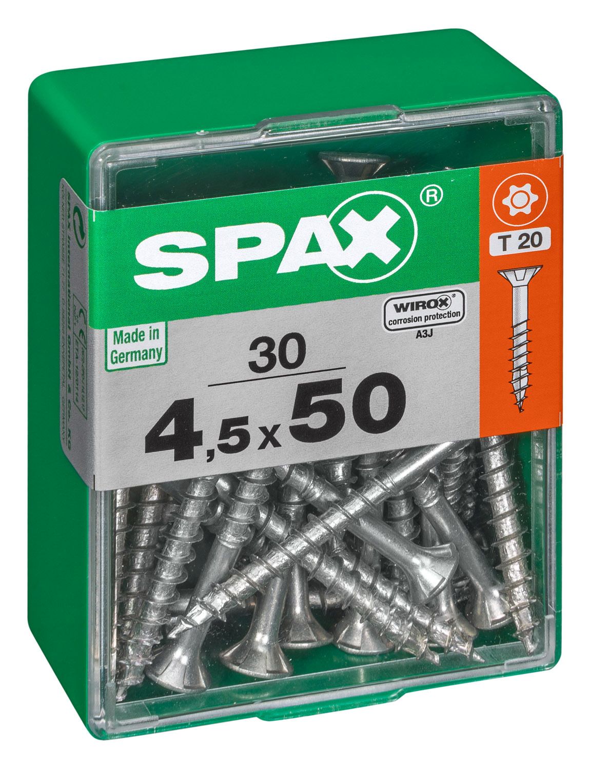 PLANA SPAX T-STAR PLUS T20 WIROX M 30 UD.