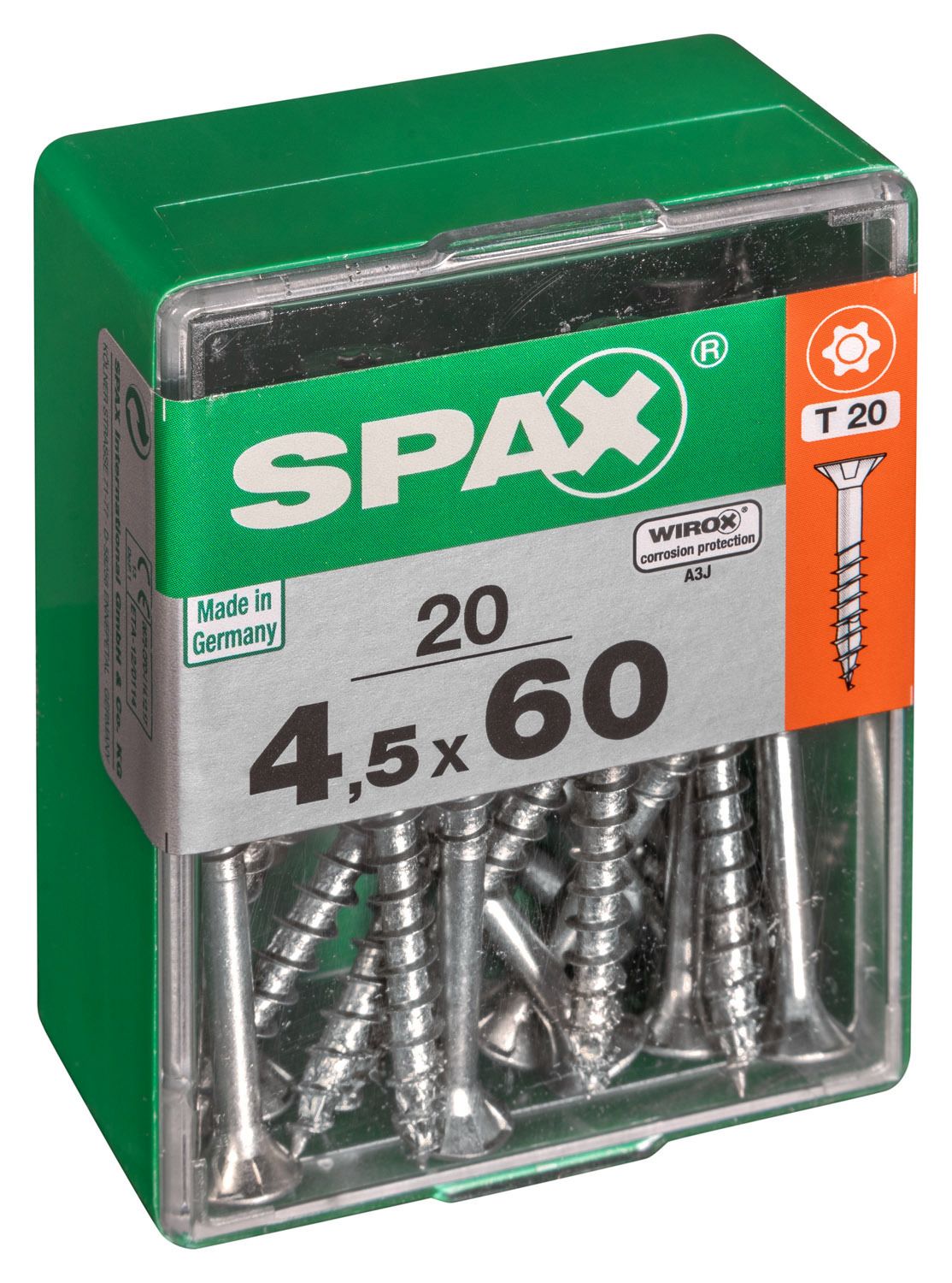 PLANA SPAX T-STAR PLUS T20 WIROX M 20 UD.