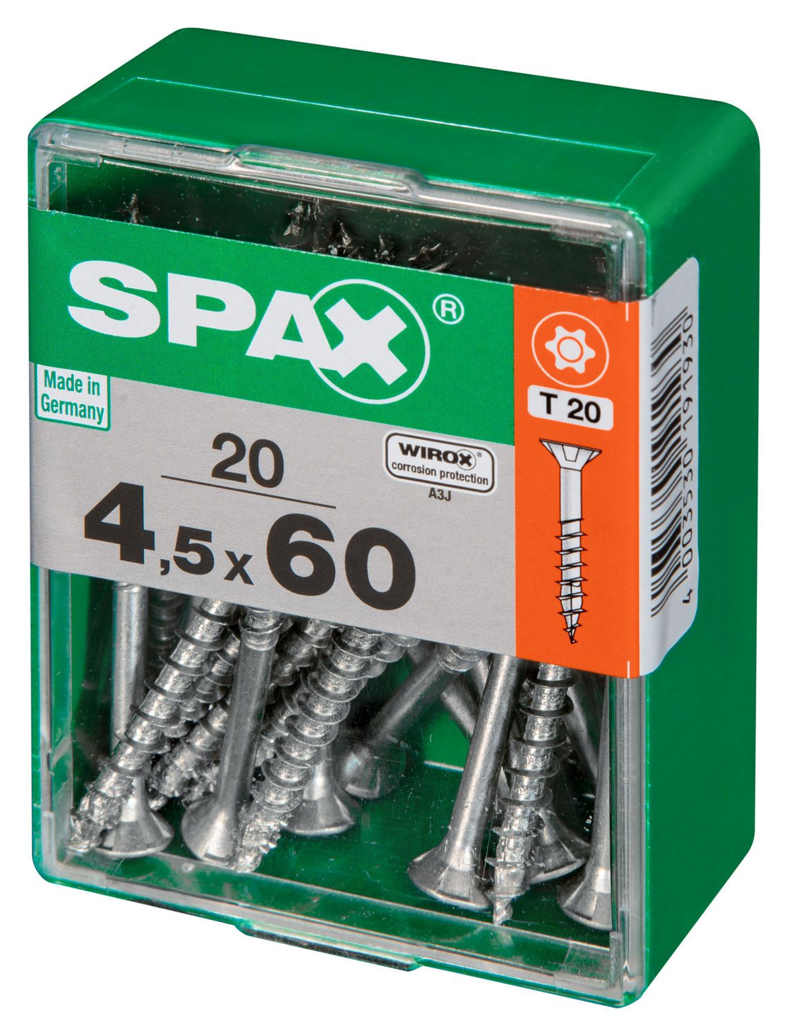 PLANA SPAX T-STAR PLUS T20 WIROX M 20 UD.