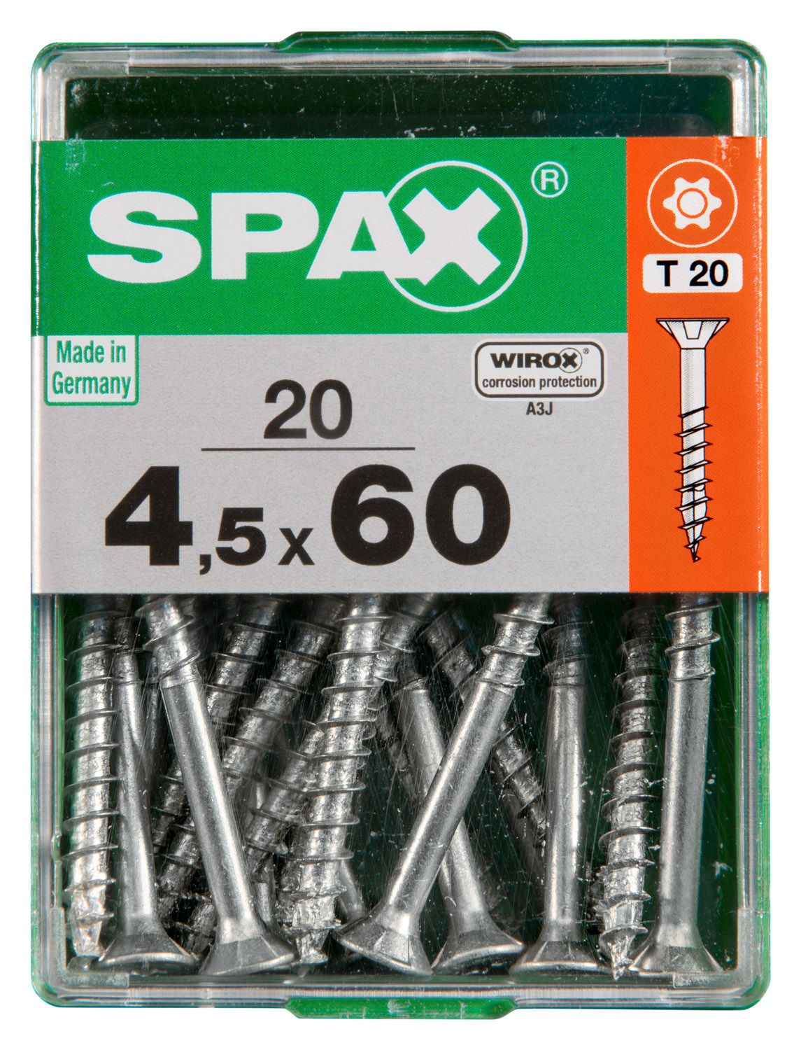 PLANA SPAX T-STAR PLUS T20 WIROX M 20 UD.