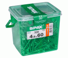 PLANA SPAX T-STAR PLUS T20 WIROX CAJA DE PLÁSTICO CON ASA M 300 UD.