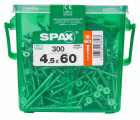 PLANA SPAX T-STAR PLUS T20 WIROX CAJA DE PLÁSTICO CON ASA M 300 UD.