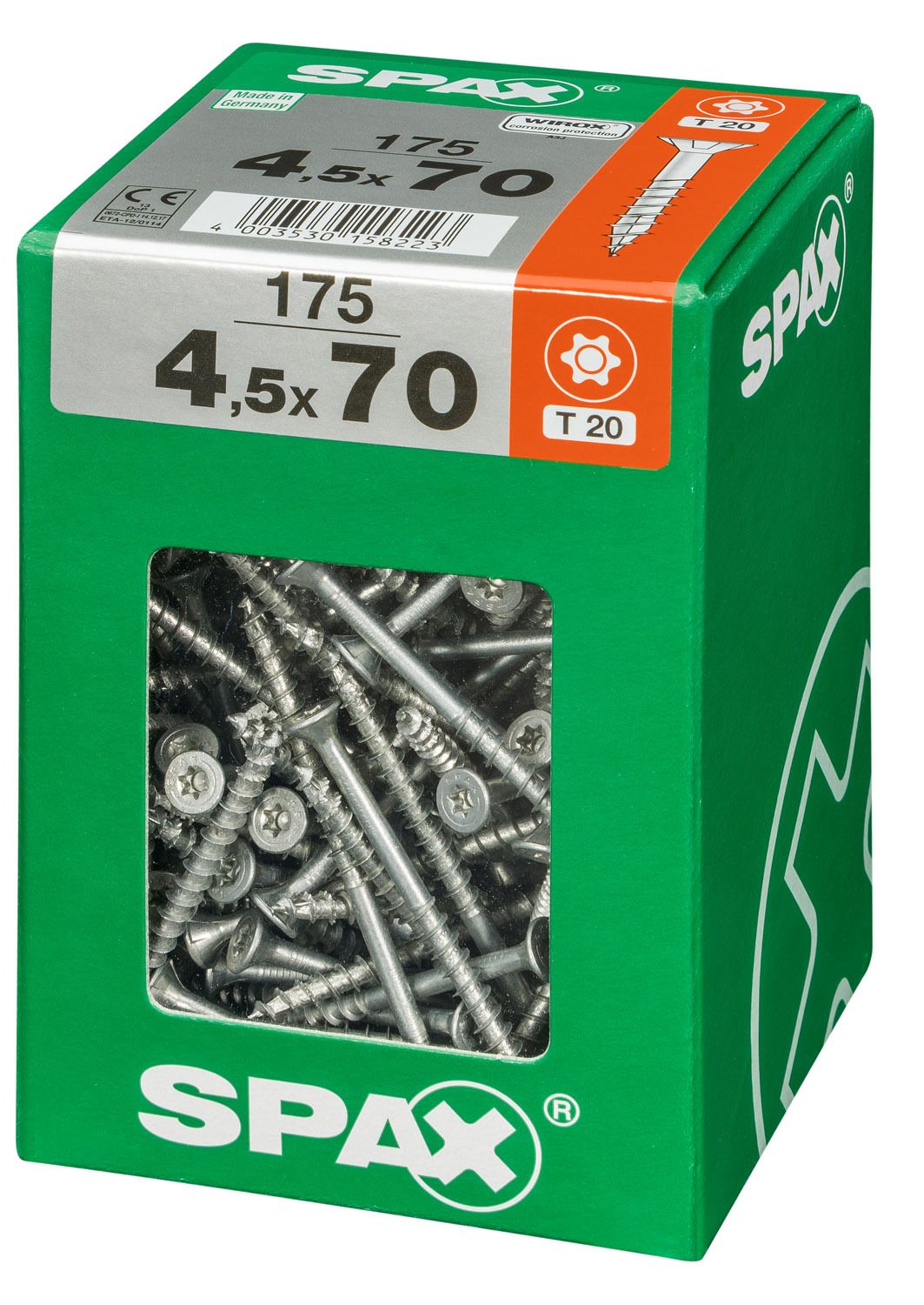 PLANA SPAX T-STAR PLUS T20 WIROX XXL 175 UD.