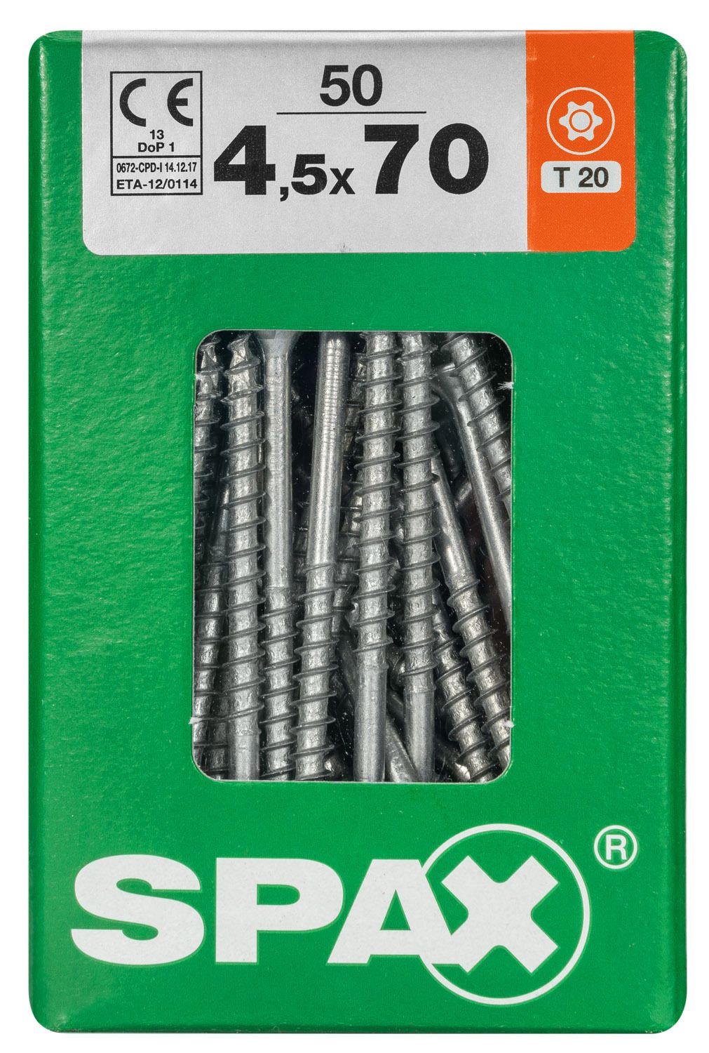 PLANA SPAX T-STAR PLUS T20 WIROX L 50 UD.