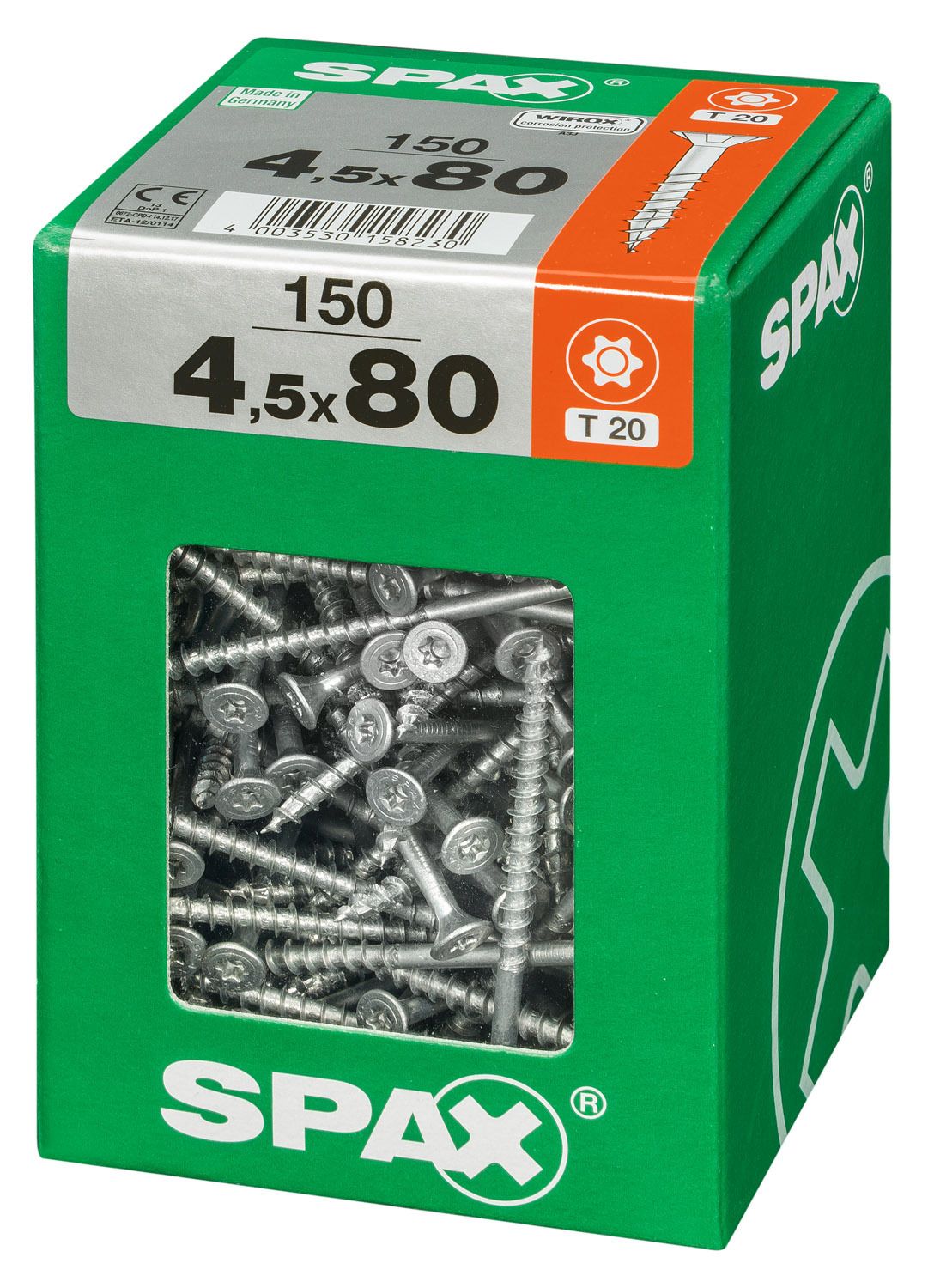 PLANA SPAX T-STAR PLUS T20 WIROX XXL 150 UD.