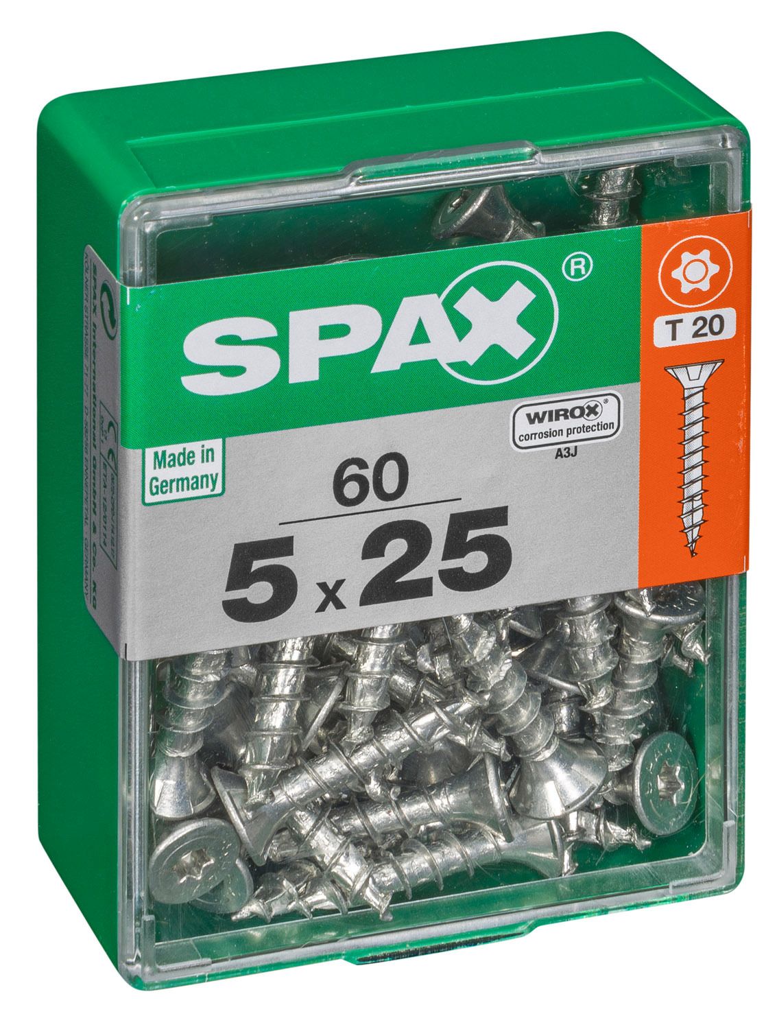 PLANA SPAX T-STAR PLUS T20 WIROX M 60 UD.