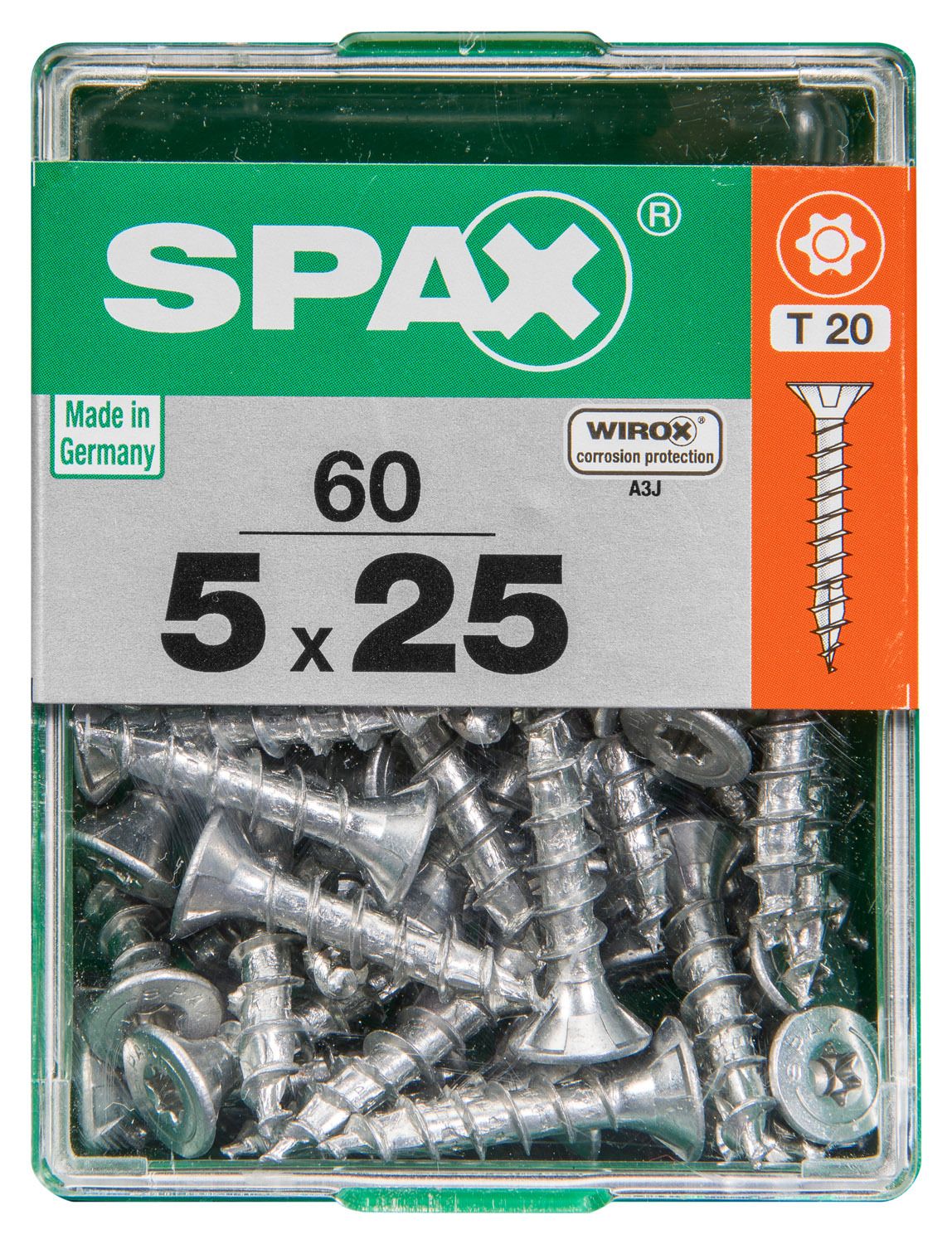 PLANA SPAX T-STAR PLUS T20 WIROX M 60 UD.