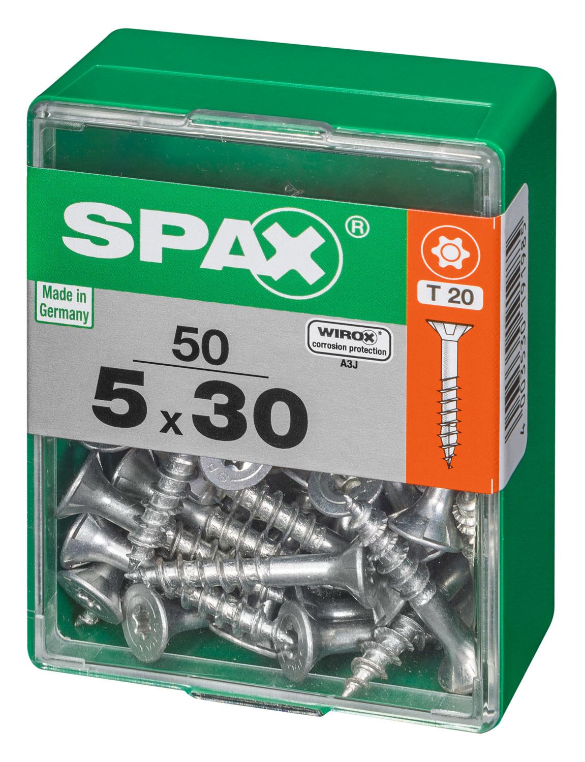 PLANA SPAX T-STAR PLUS T20 WIROX M 50 UD.