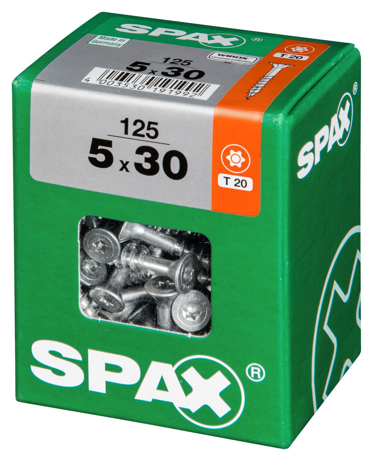 PLANA SPAX T-STAR PLUS T20 WIROX L 125 UD.