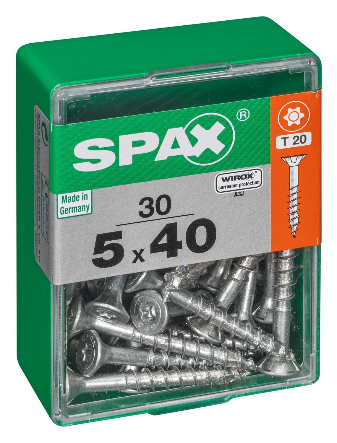 PLANA SPAX T-STAR PLUS T20 WIROX M 30 UD.